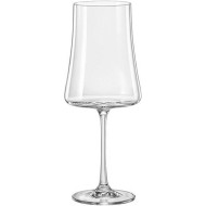 Jogo De 6 Taças 560ml 24,5cm de Altura Xtra Em Cristal Ecológico Bohemia
